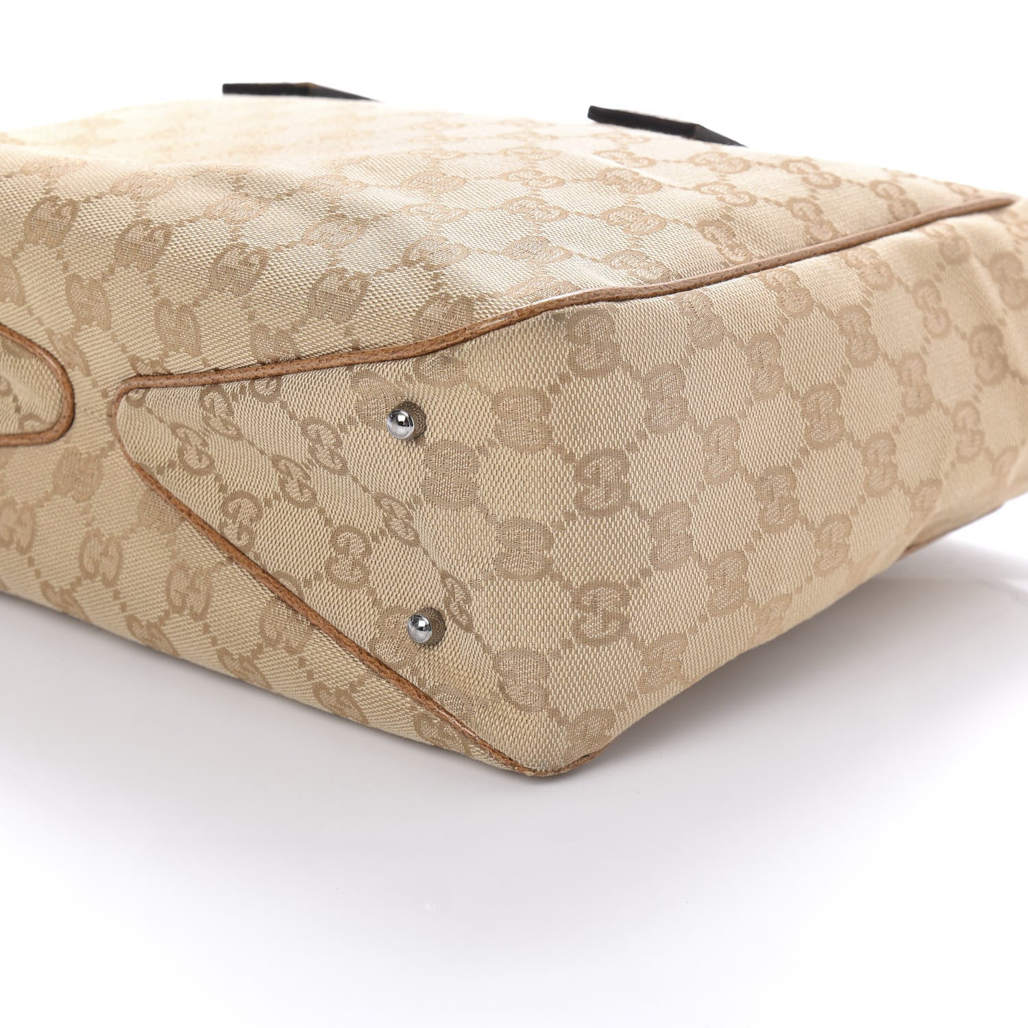 Gucci Monogram Medium Tote Beige Brown 7 of 10