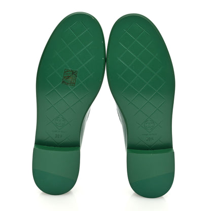 Chanel Lambskin Quilted CC Turnlock Loafers 39.5 Green 5 of 8