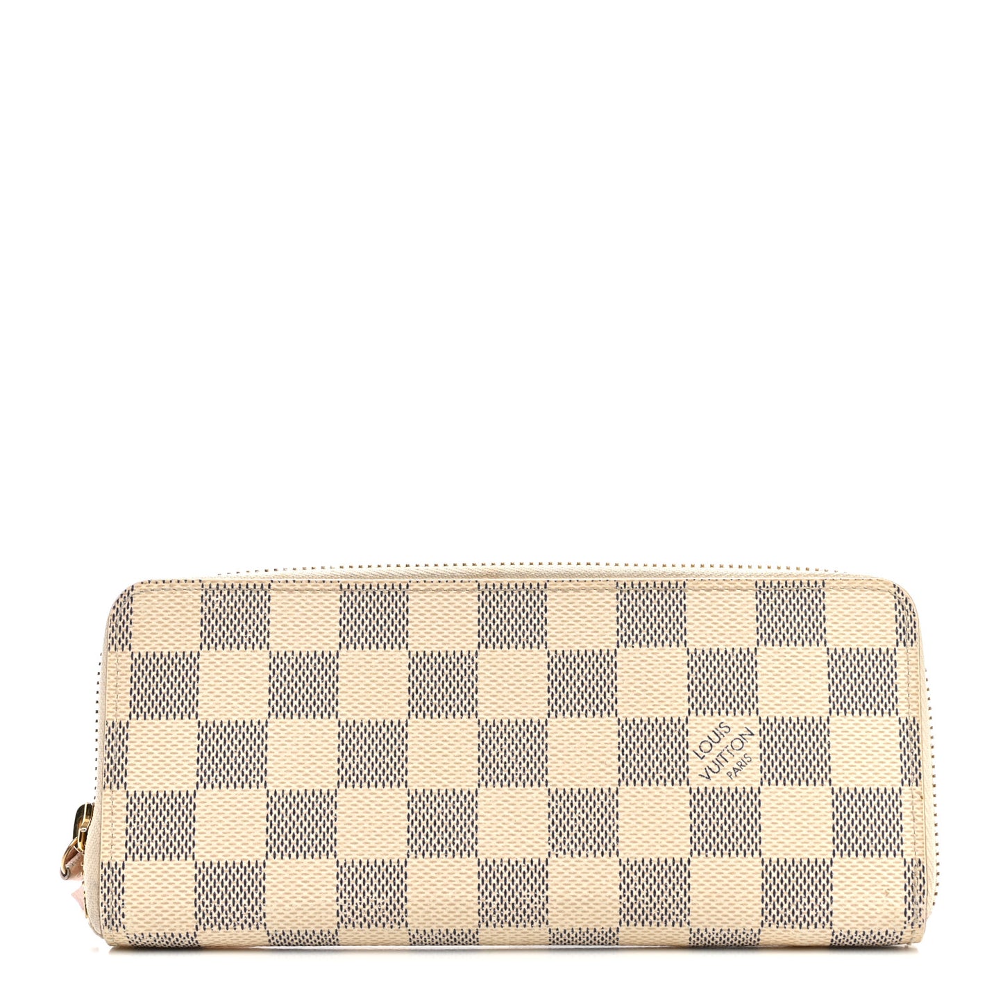 Damier Azur Clemence Wallet Rose Ballerine