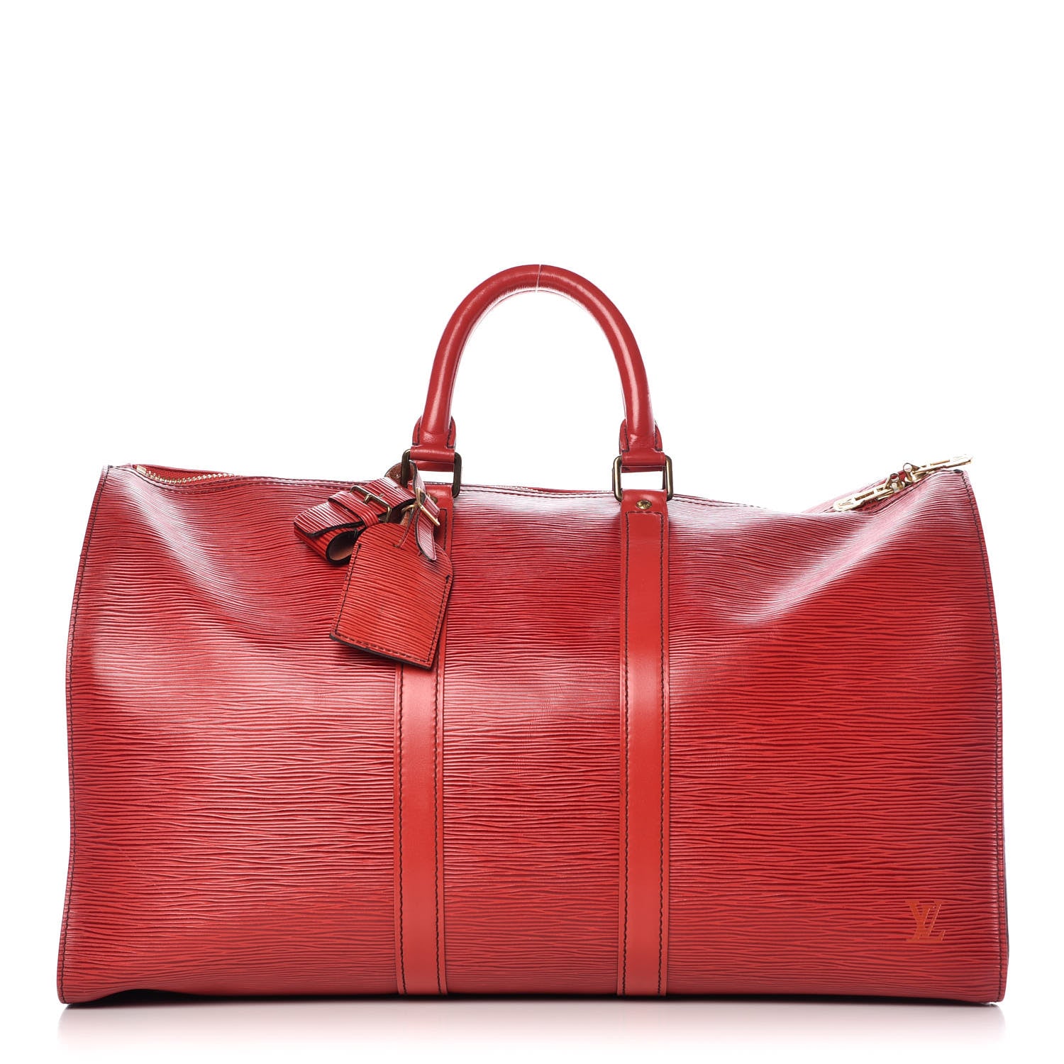 Louis Vuitton Epi Keepall 45 Castillan Red 1 of 19