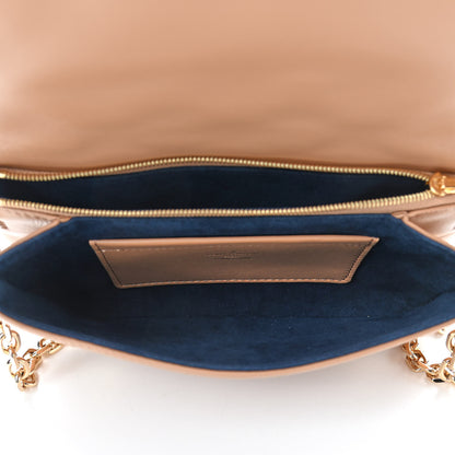 Louis Vuitton Lambskin Embossed Monogram Pochette Coussin Camel 4 of 4