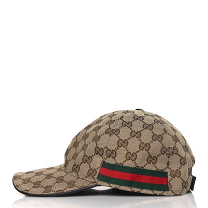 Gucci Monogram Web Baseball Hat 58 Beige Cocoa 3 of 8
