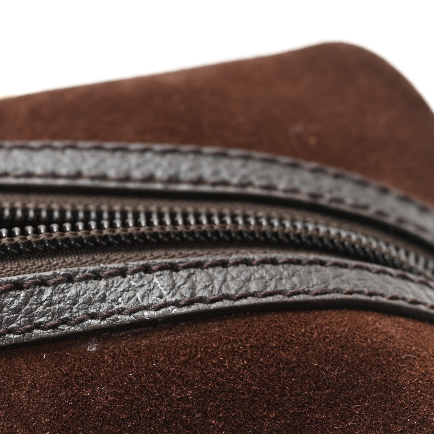 Suede Guccissima Small Boston Brown