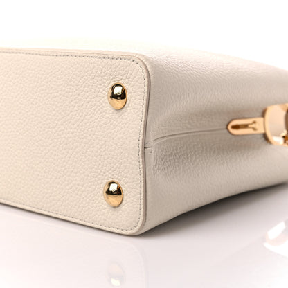 Louis Vuitton Taurillon Capucines MM Cream 8 of 8