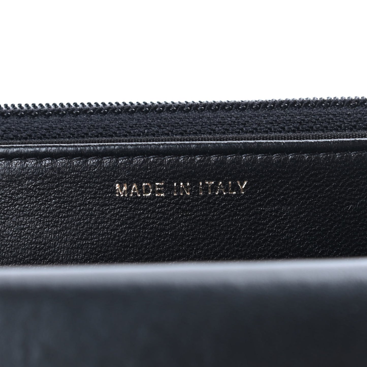 Lambskin Quilted Trendy CC Wallet On Chain WOC Black