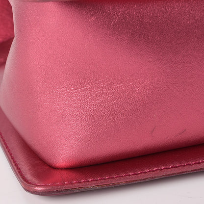 Chanel Metallic Patent Calfskin Quilted Medium Boy Flap Pink 9 of 14