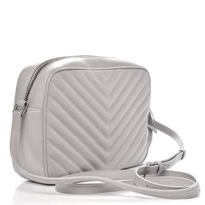 Saint Laurent Calfskin Matelasse Monogram Lou Camera Bag Granite 3 of 10