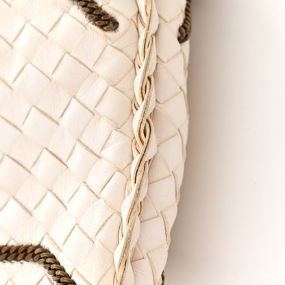 Bottega Veneta Nappa Intrecciato Medium Veneta Chain Hobo White 14 of 14
