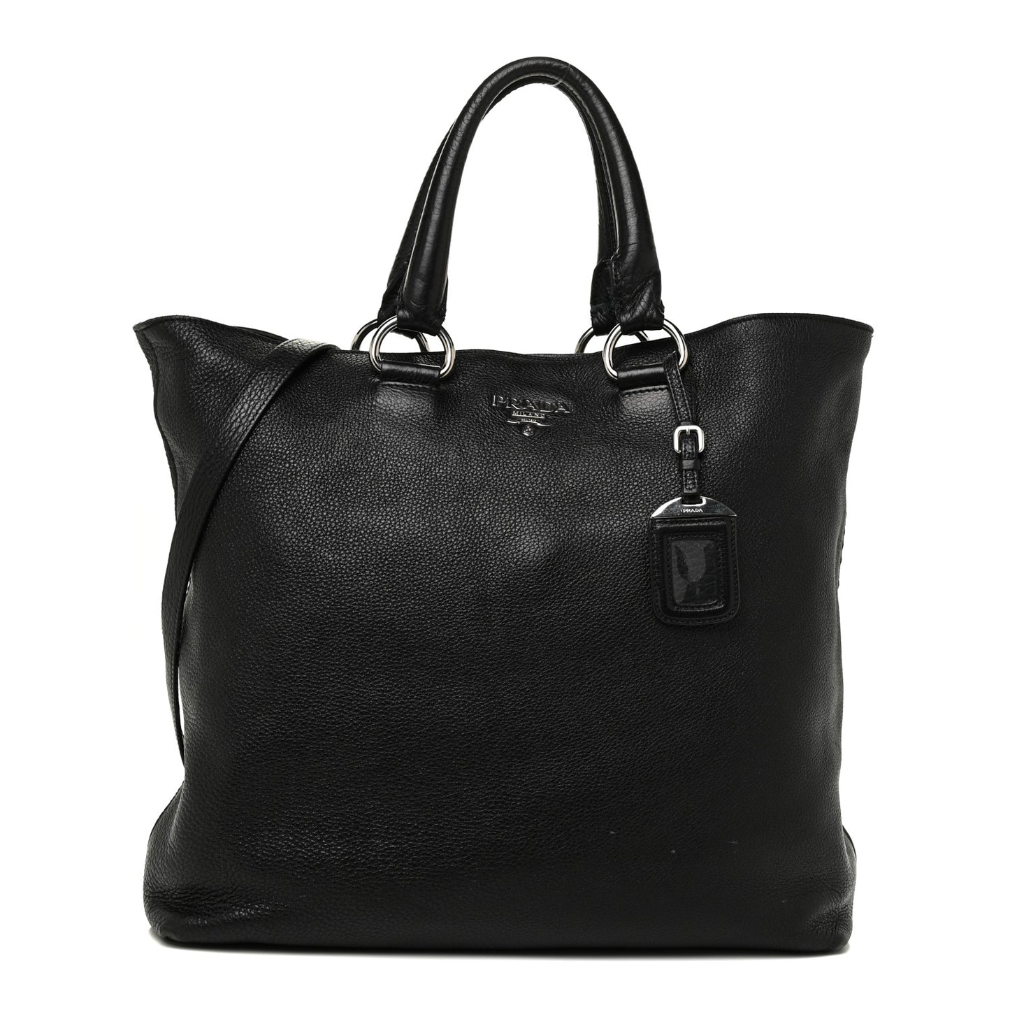 Vitello Daino Tote Black