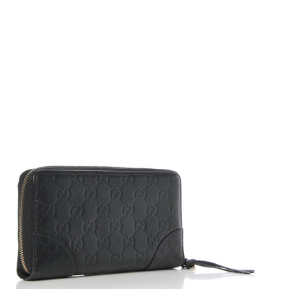 Gucci Guccissima Signature Microguccissima Bree Zip Around Wallet Black 3 of 9