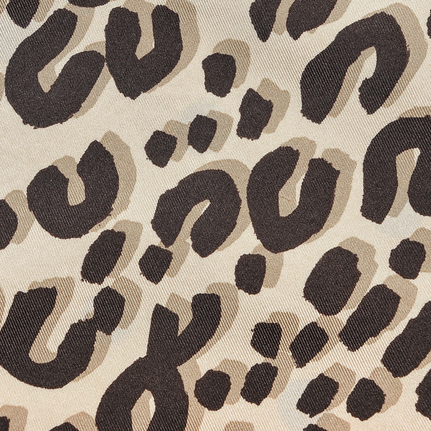 Louis Vuitton Silk Leopard Snood Scarf Beige 5 of 6