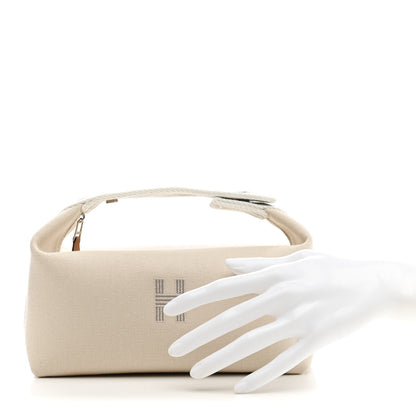 Hermes Canvas Small Bride-A-Brac Pouch Natural 2 of 8