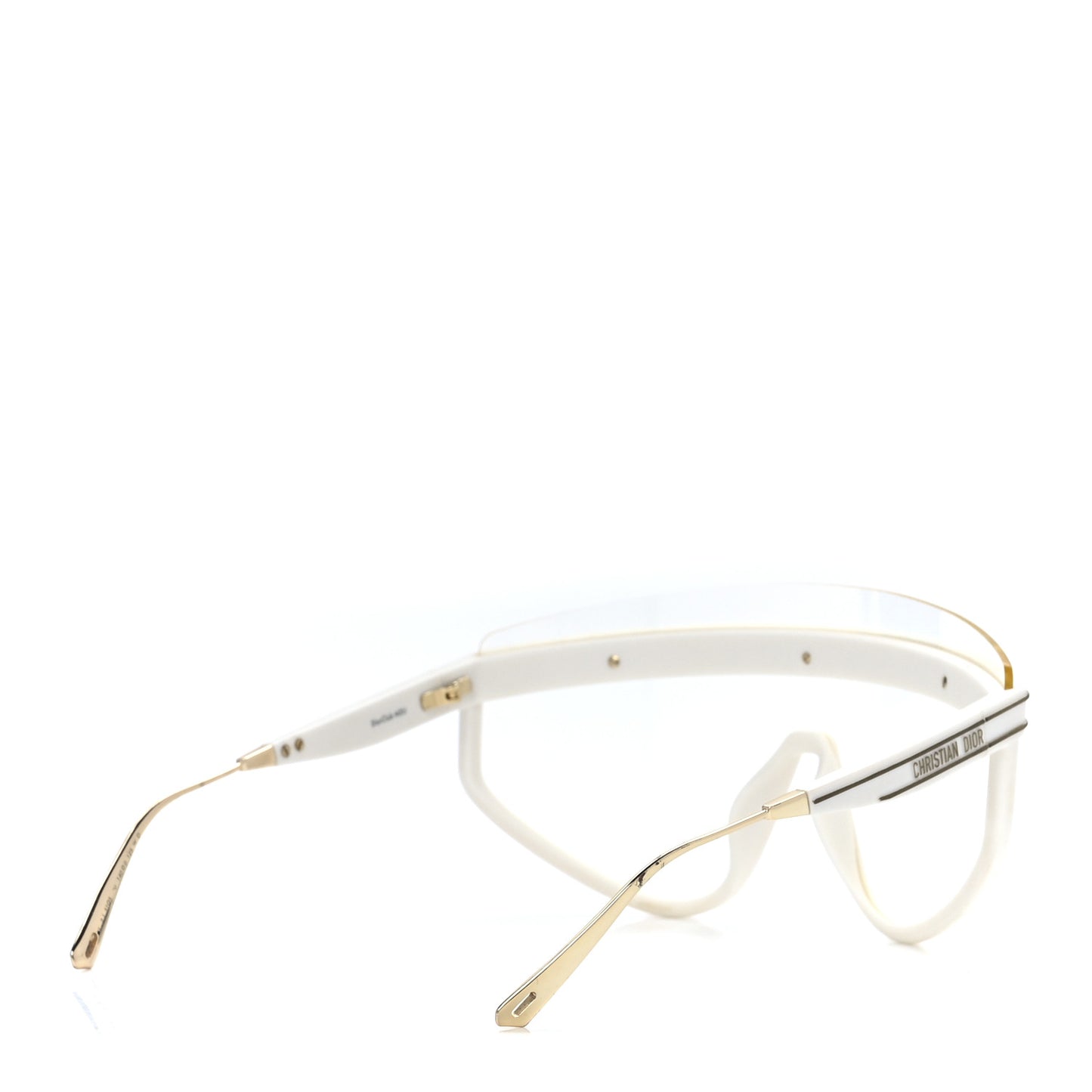 Acetate Mask DiorClub M2U Sunglasses Translucent Ivory
