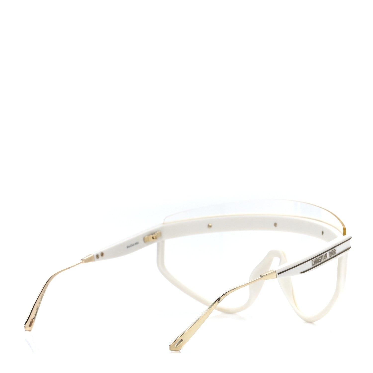 Christian Dior Acetate Mask DiorClub M2U Sunglasses Translucent Ivory 4 of 9