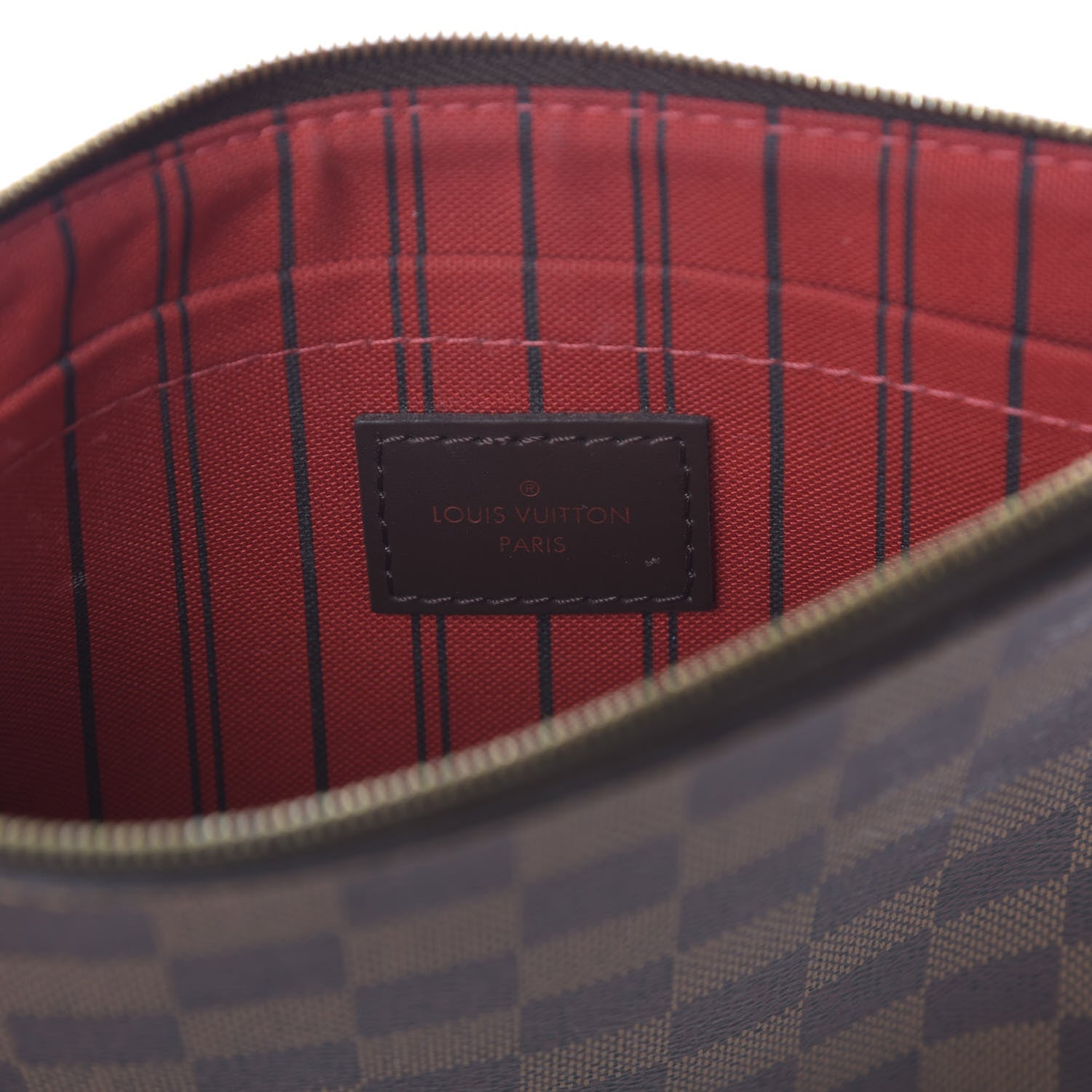 Louis Vuitton Damier Ebene Neverfull MM GM Pochette 8 of 12
