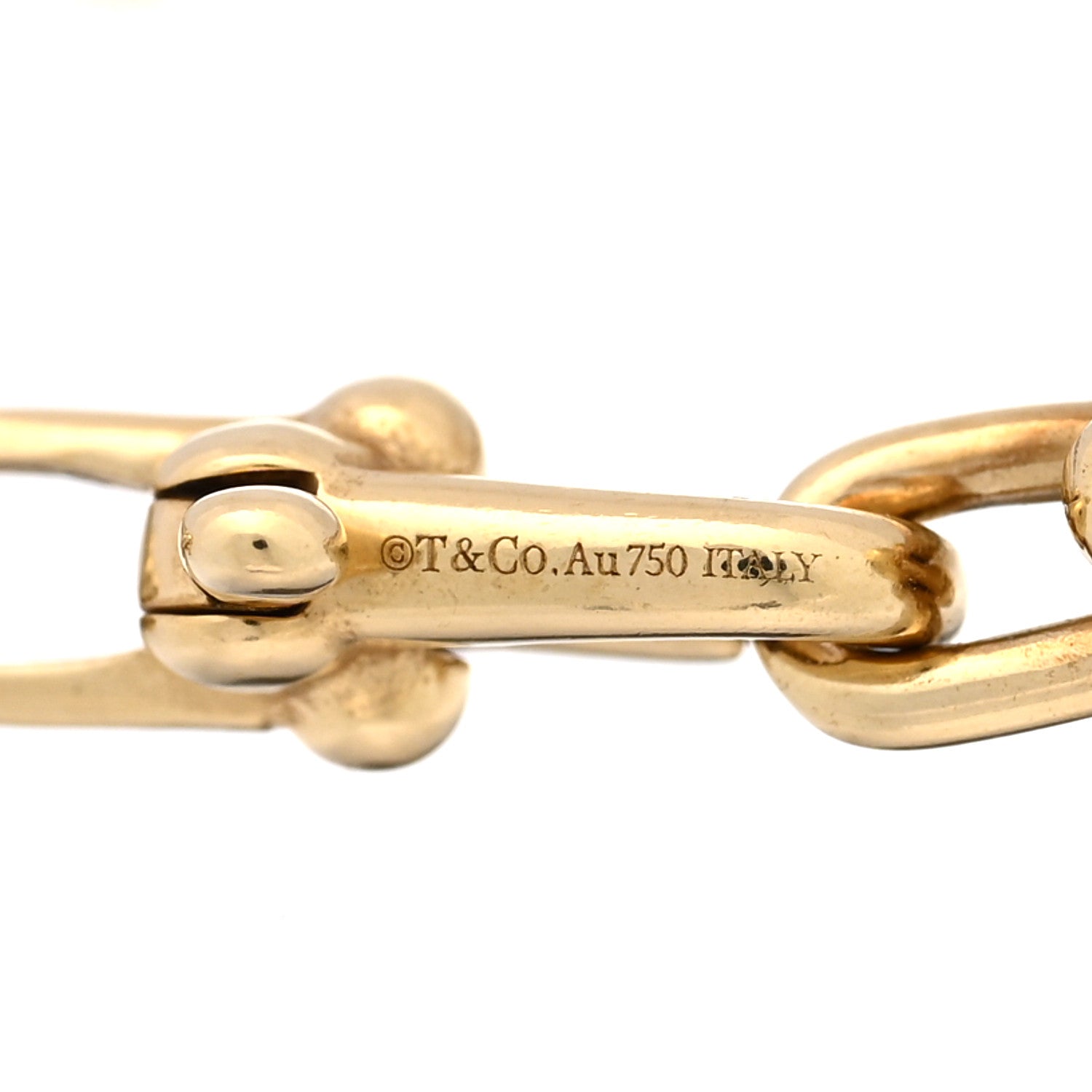 Tiffany 18K Yellow Gold Micro HardWear Link Bracelet 3 of 3