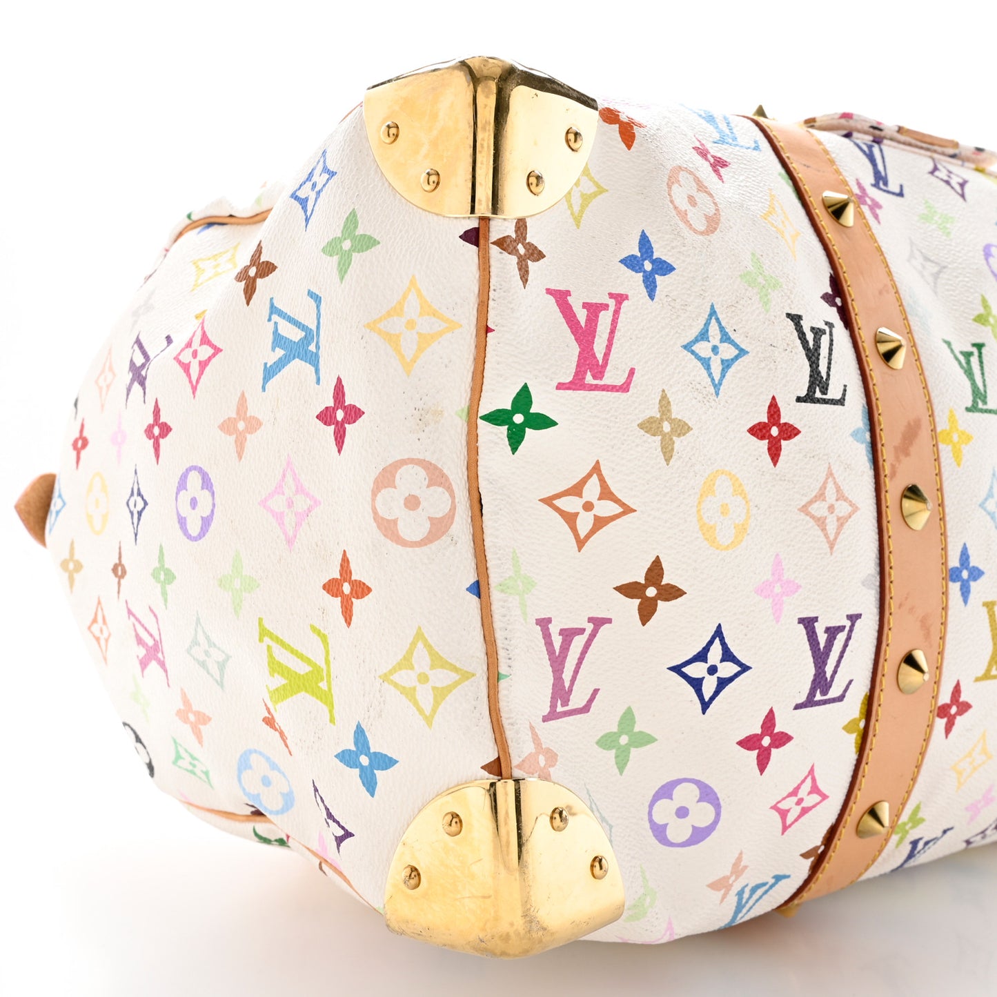 Monogram Multicolor Keepall 45 White