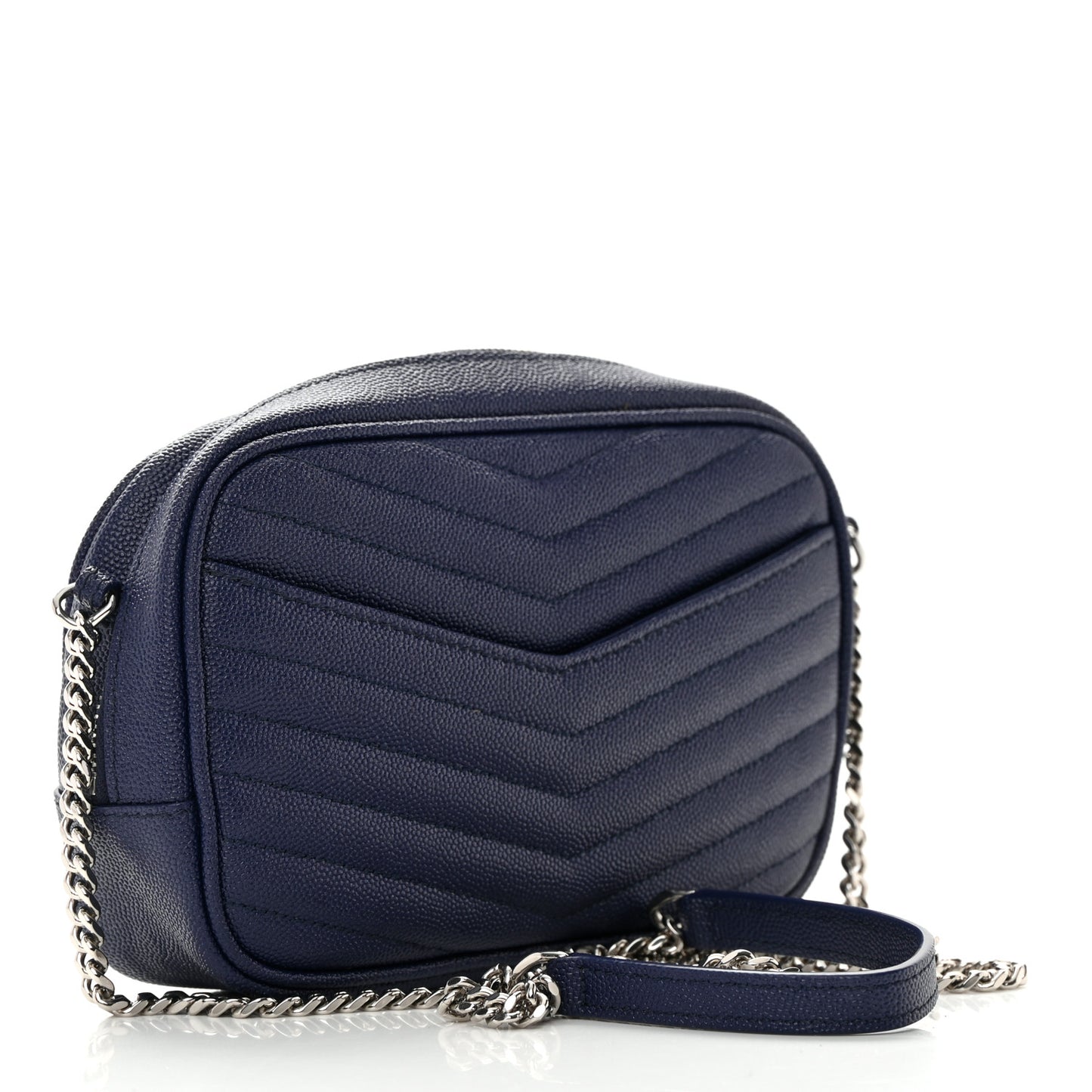 Grain De Poudre Matelasse Monogram Mini Lou Camera Bag Azure Blue