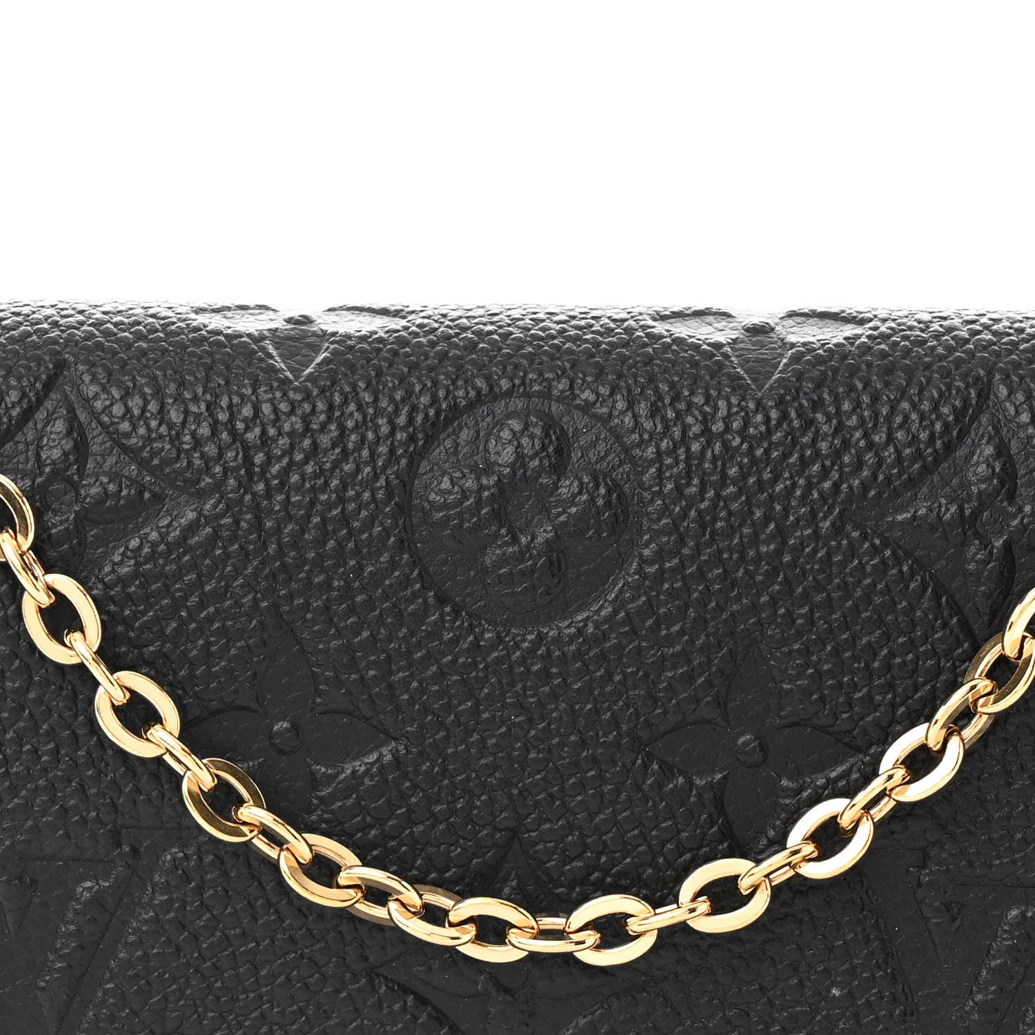 Louis Vuitton Empreinte Pochette Felicie Chain Wallet Black 10 of 14