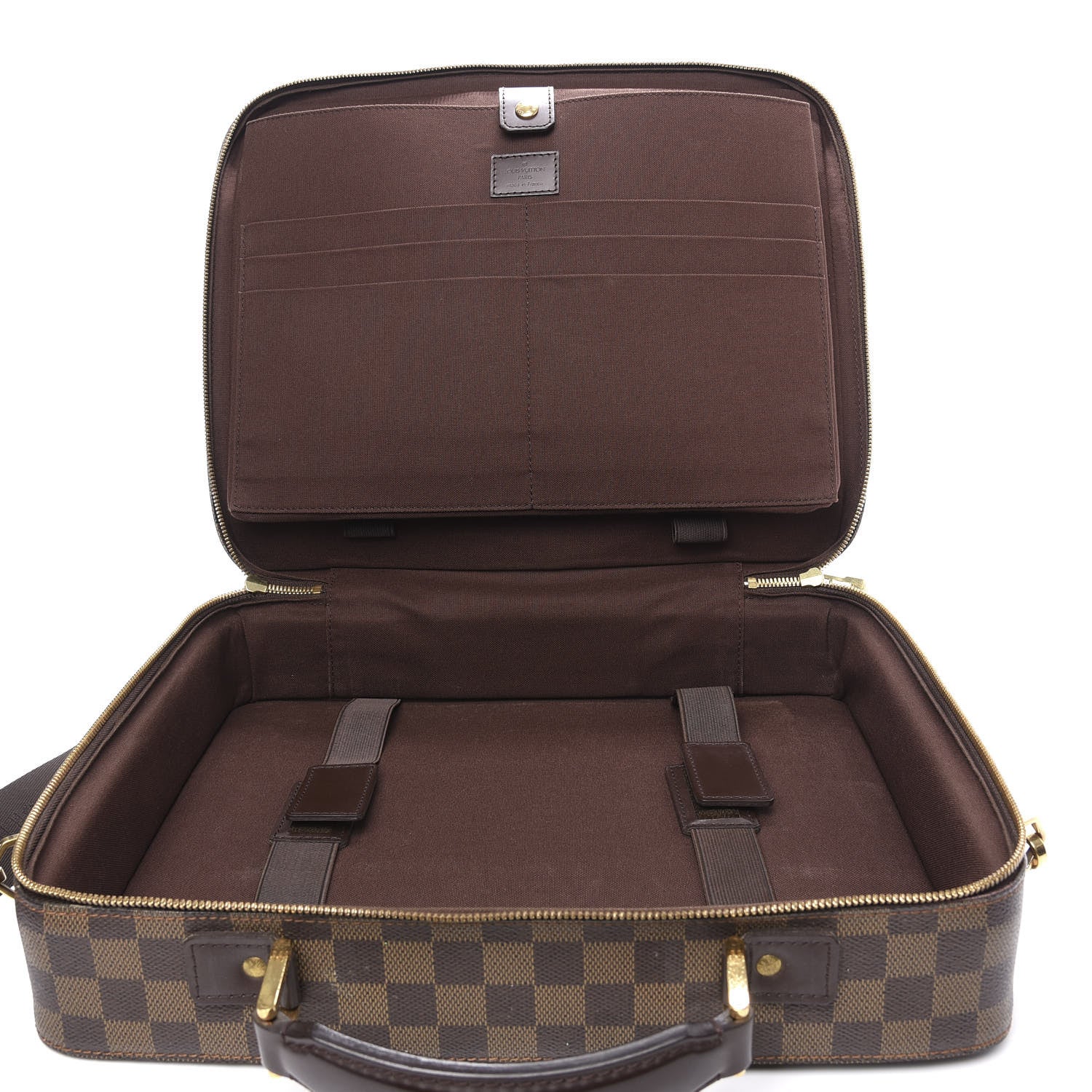 Louis Vuitton Damier Ebene Porte Ordinateur Sabana Computer Case 7 of 9