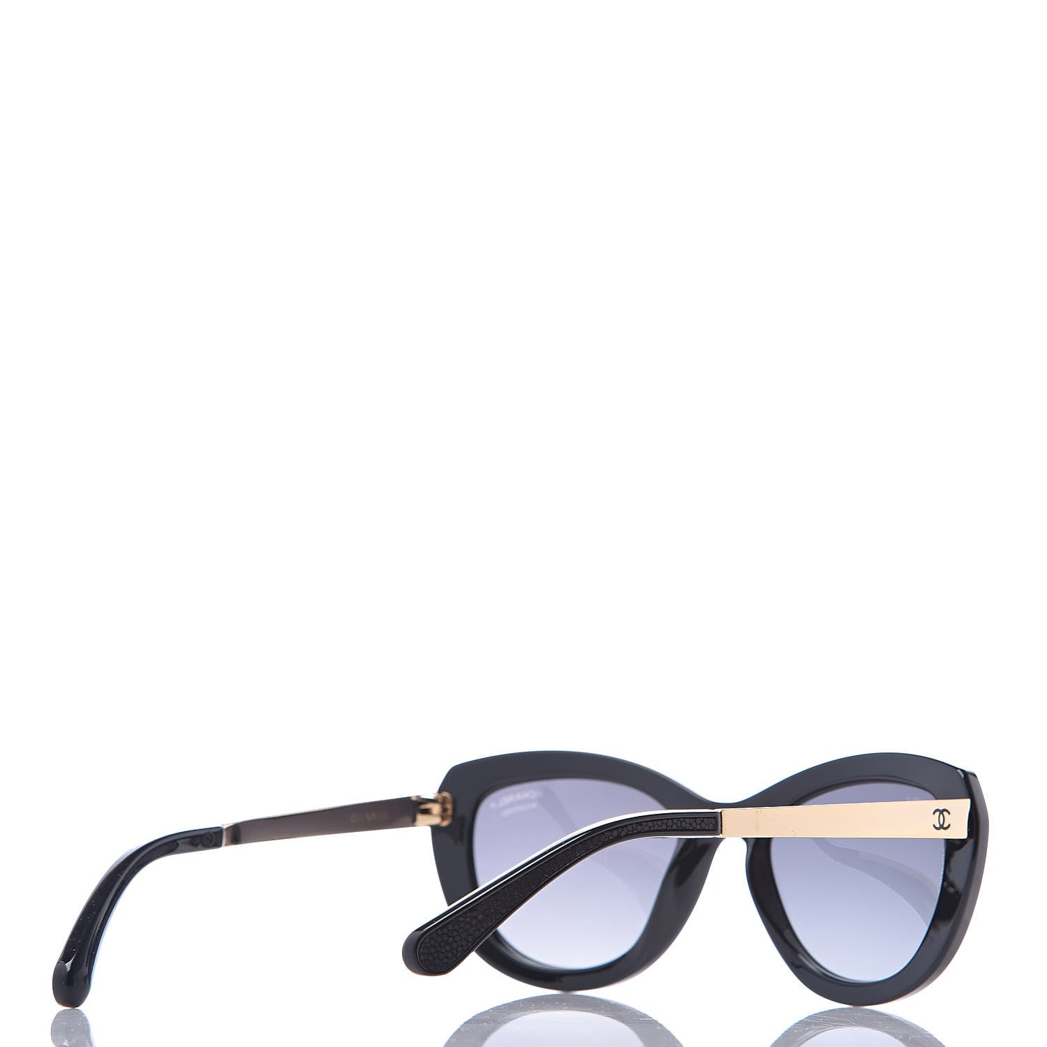 Chanel Stingray CC Polarized Sunglasses 6046-Q Black 4 of 8