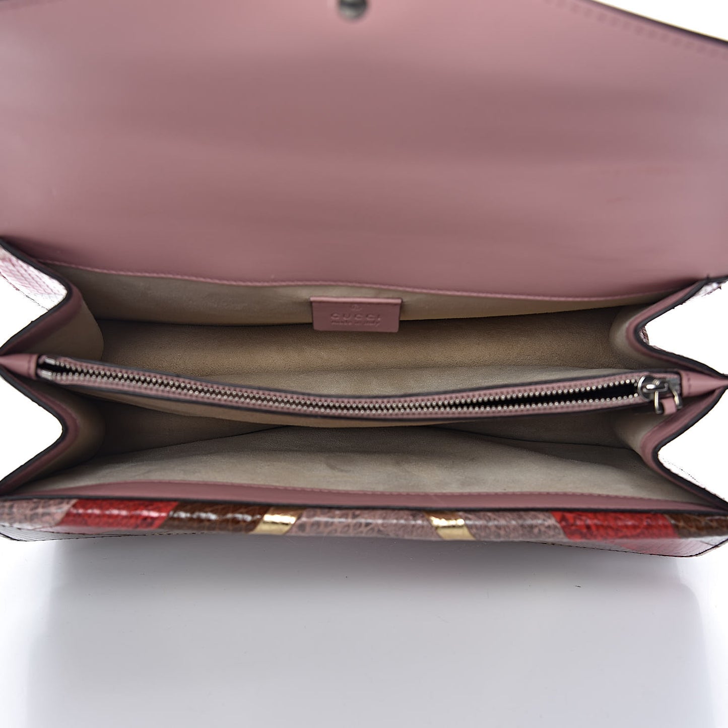 Ayers Snakeskin Chevron Small Dionysus Shoulder Bag Pink