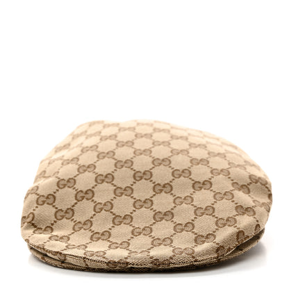 Gucci Monogram Drill Flat Cap 58 Beige 3 of 9