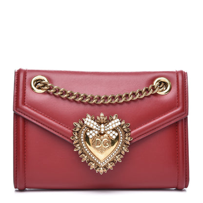 Dolce & Gabbana Smooth Calfskin Mini Devotion Crossbody Bag Red 1 of 8