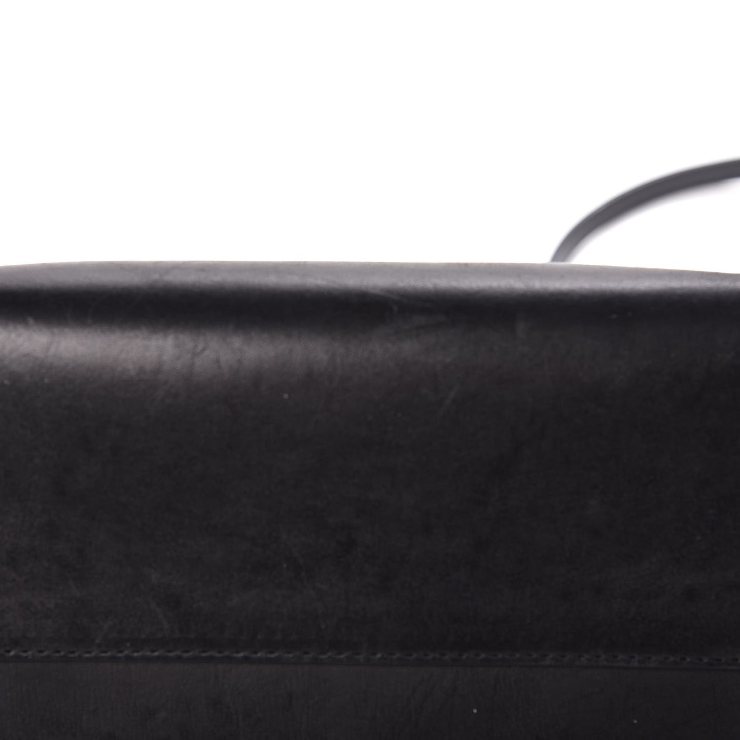 Vegetable Tanned Calfskin Bucket Bag Black Royal