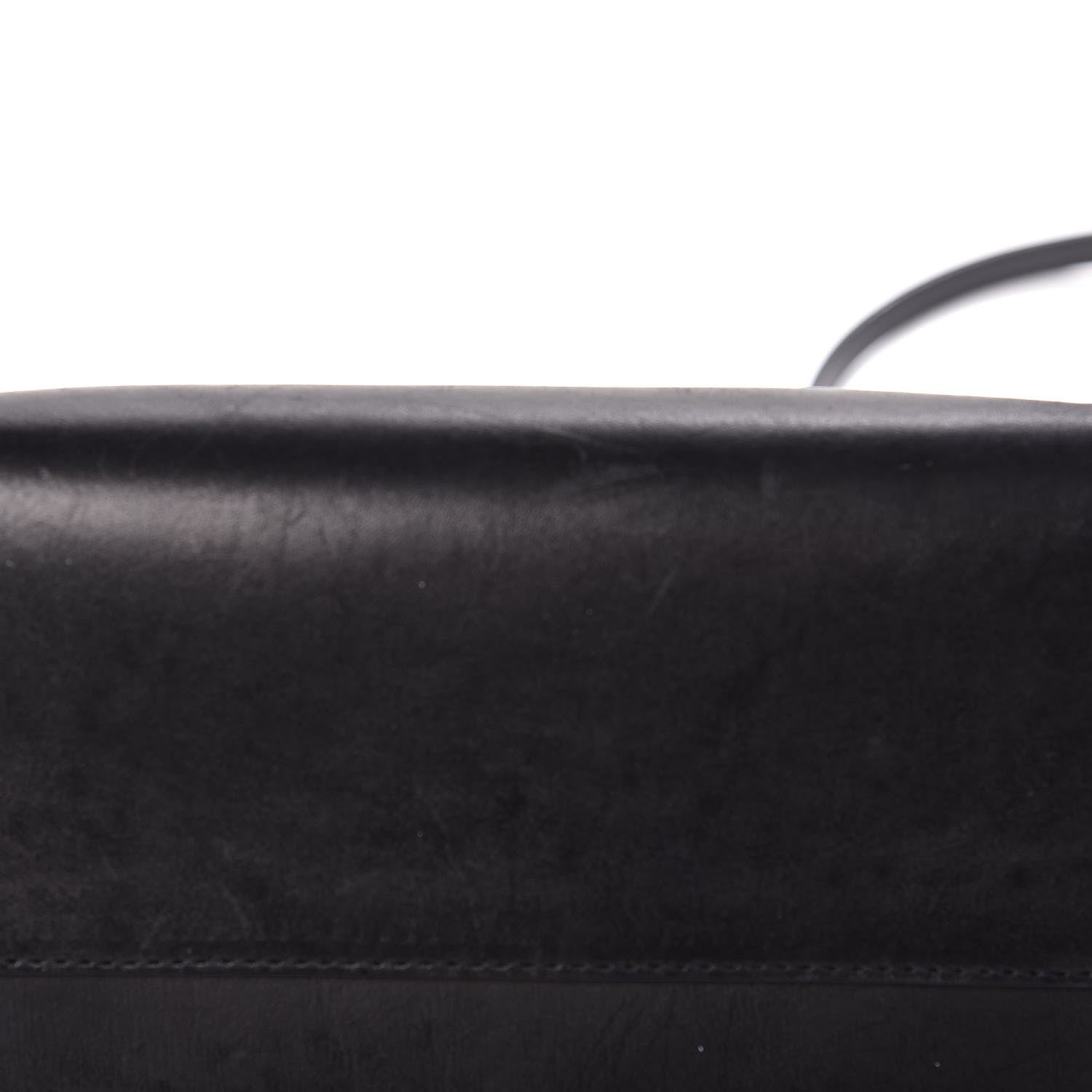 Mansur Gavriel Vegetable Tanned Calfskin Bucket Bag Black Royal 11 of 17