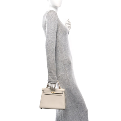 Hermes Togo Kelly Retourne 25 Craie 2 of 11