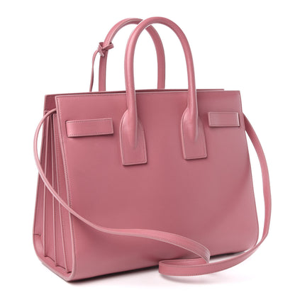 Saint Laurent Calfskin Small Sac De Jour Dark Rose 3 of 9