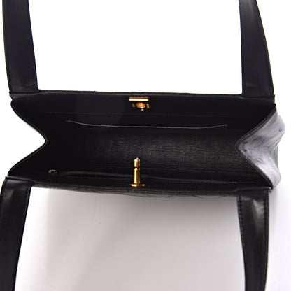 Chanel Lambskin Stitched Shoulder Bag Black 5 of 10