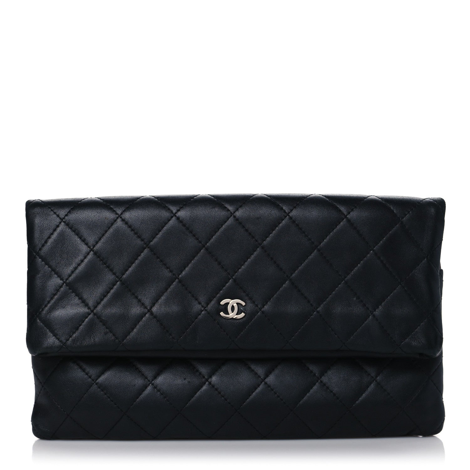 Chanel Lambskin Quilted CC Beauty Clutch Black 1 of 9