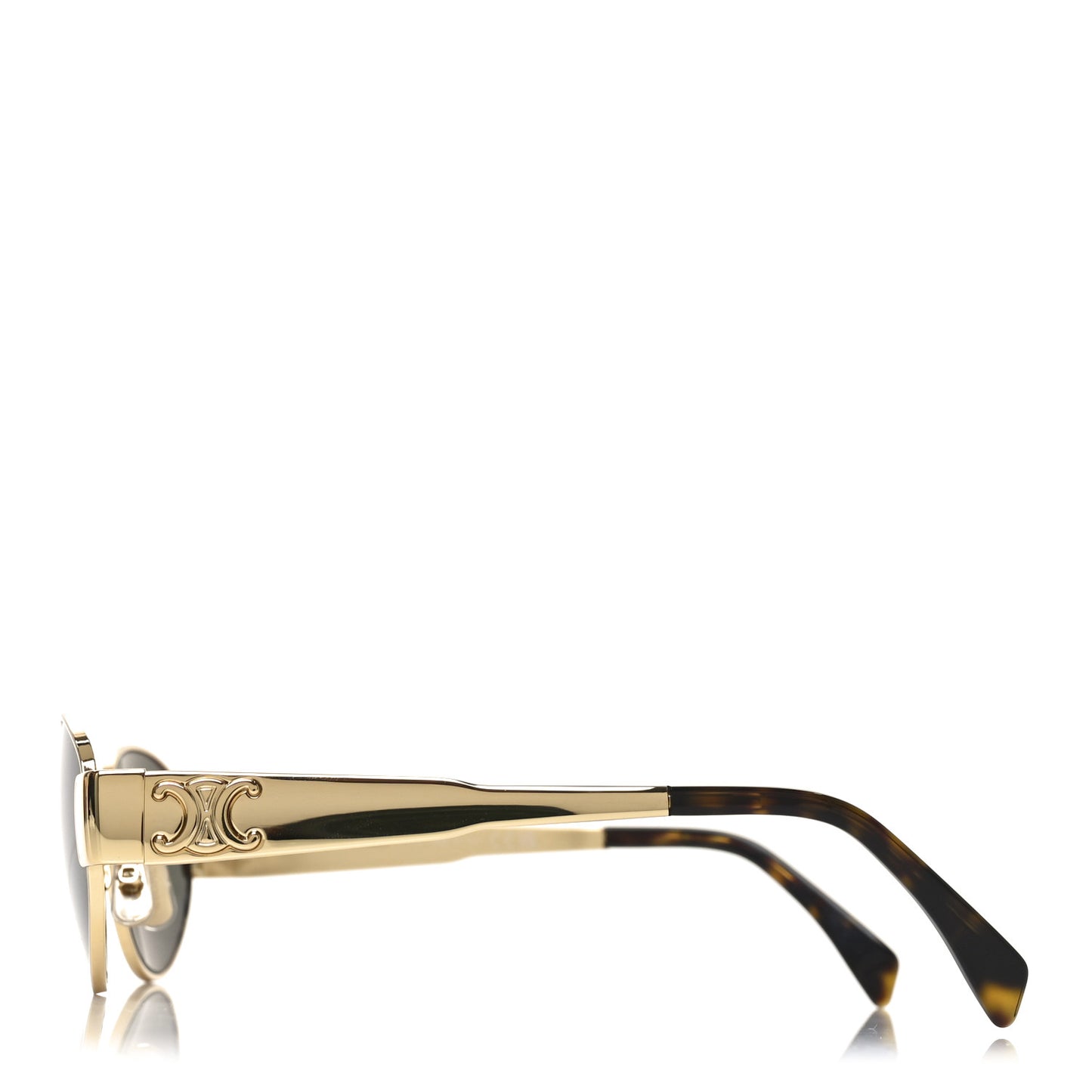 Metal Triomphe 01 Sunglasses CL40235U Gold Green