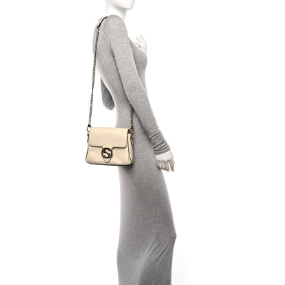 Gucci Dollar Calfskin Interlocking G Crossbody Bag Ivoire 3 of 12