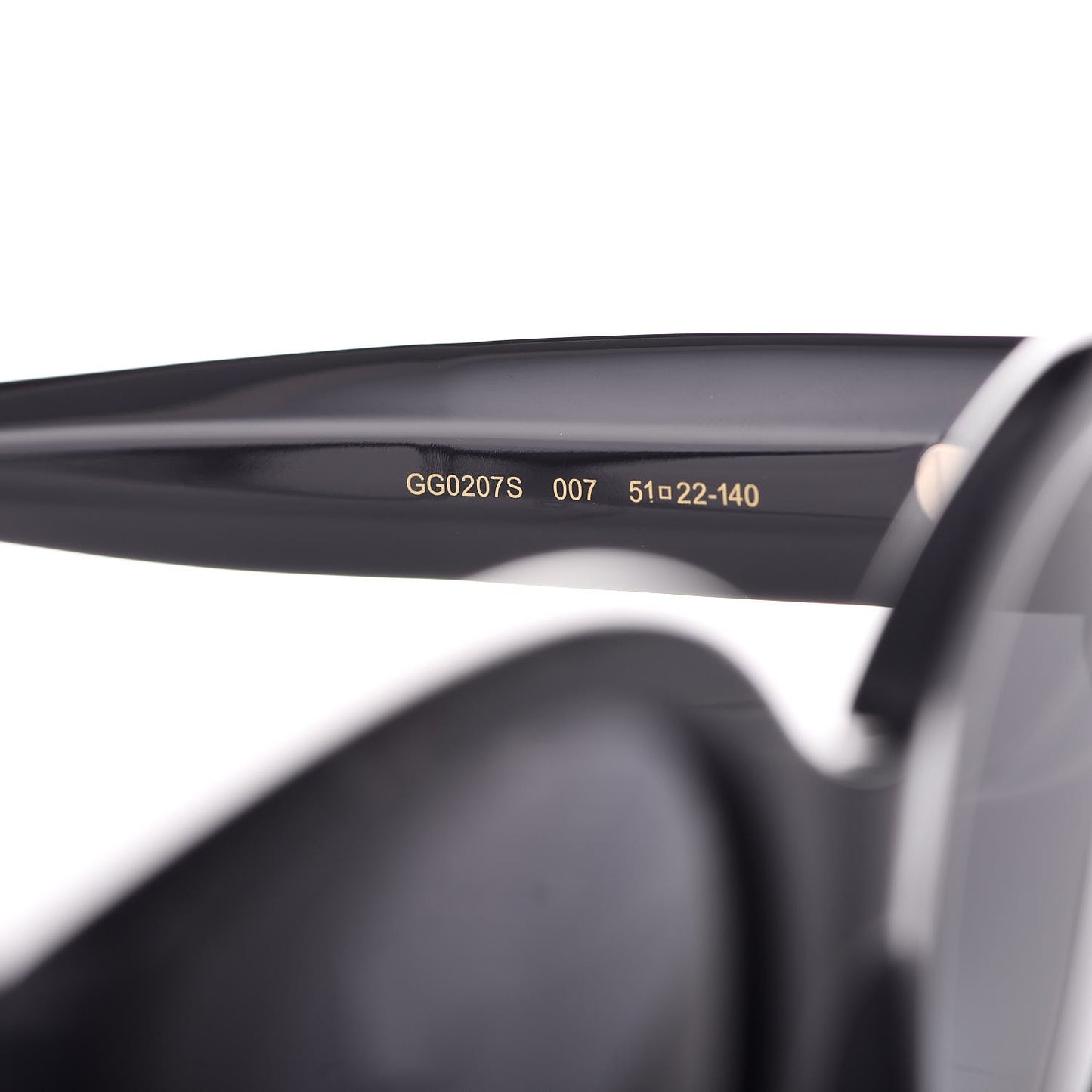 Round Frame Star Sunglasses GG0208S Black