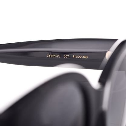 Gucci Round Frame Star Sunglasses GG0208S Black 8 of 9