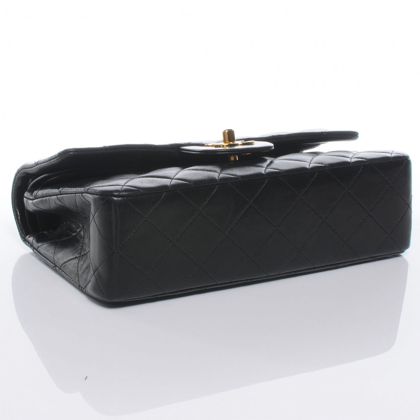 Lambskin Small Double Flap Black