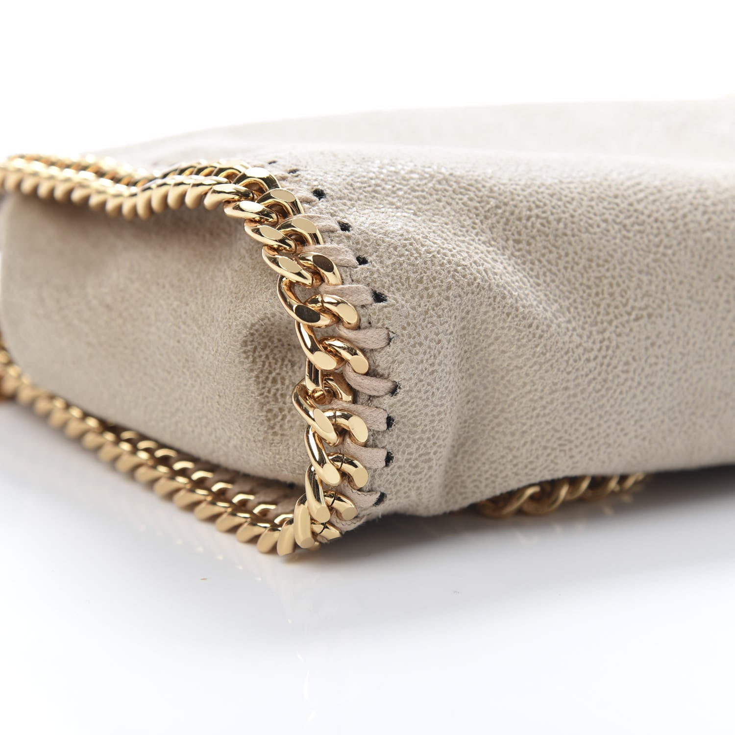 Stella McCartney Shaggy Deer Tiny Falabella Tote Taupe 9 of 10