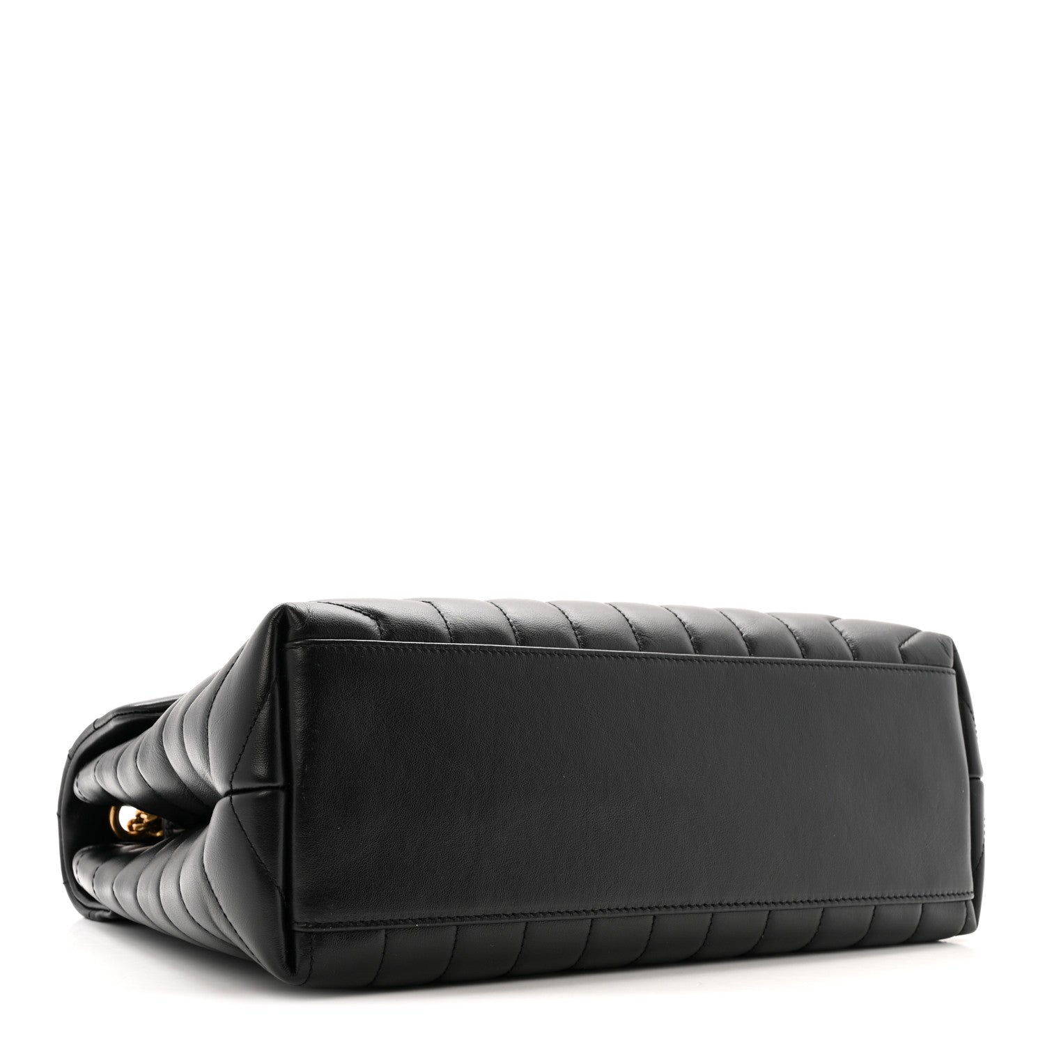 Saint Laurent Calfskin Y Quilted Monogram Medium Loulou Chain Satchel Black 4 of 17