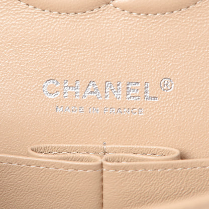 Chanel Caviar Quilted Medium Double Flap Beige Clair 8 of 11