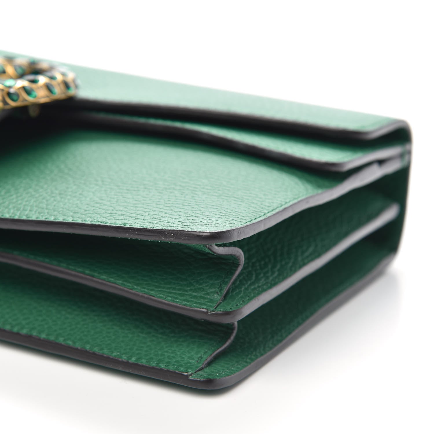 Gucci Pebbled Calfskin Small Dionysus Shoulder Bag Emerald 10 of 10