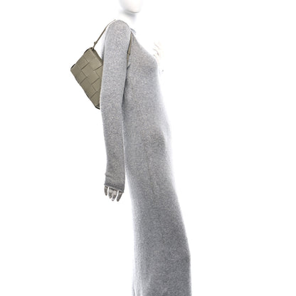Bottega Veneta Calfskin Maxi Intrecciato Cassette Pouch On Strap Travertine 2 of 11