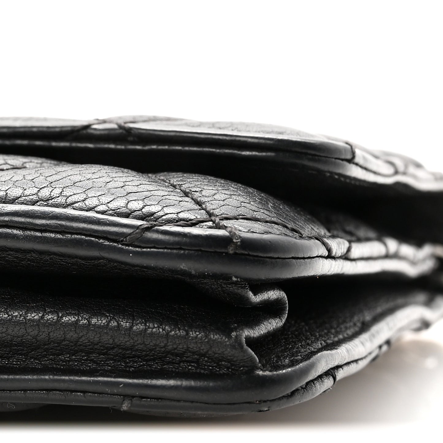 Caviar Quilted Paris Dallas Wallet on Chain WOC Black