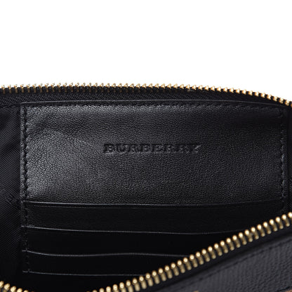 Burberry House Check Derby Peyton Crossbody Clutch Bag Black 6 of 9