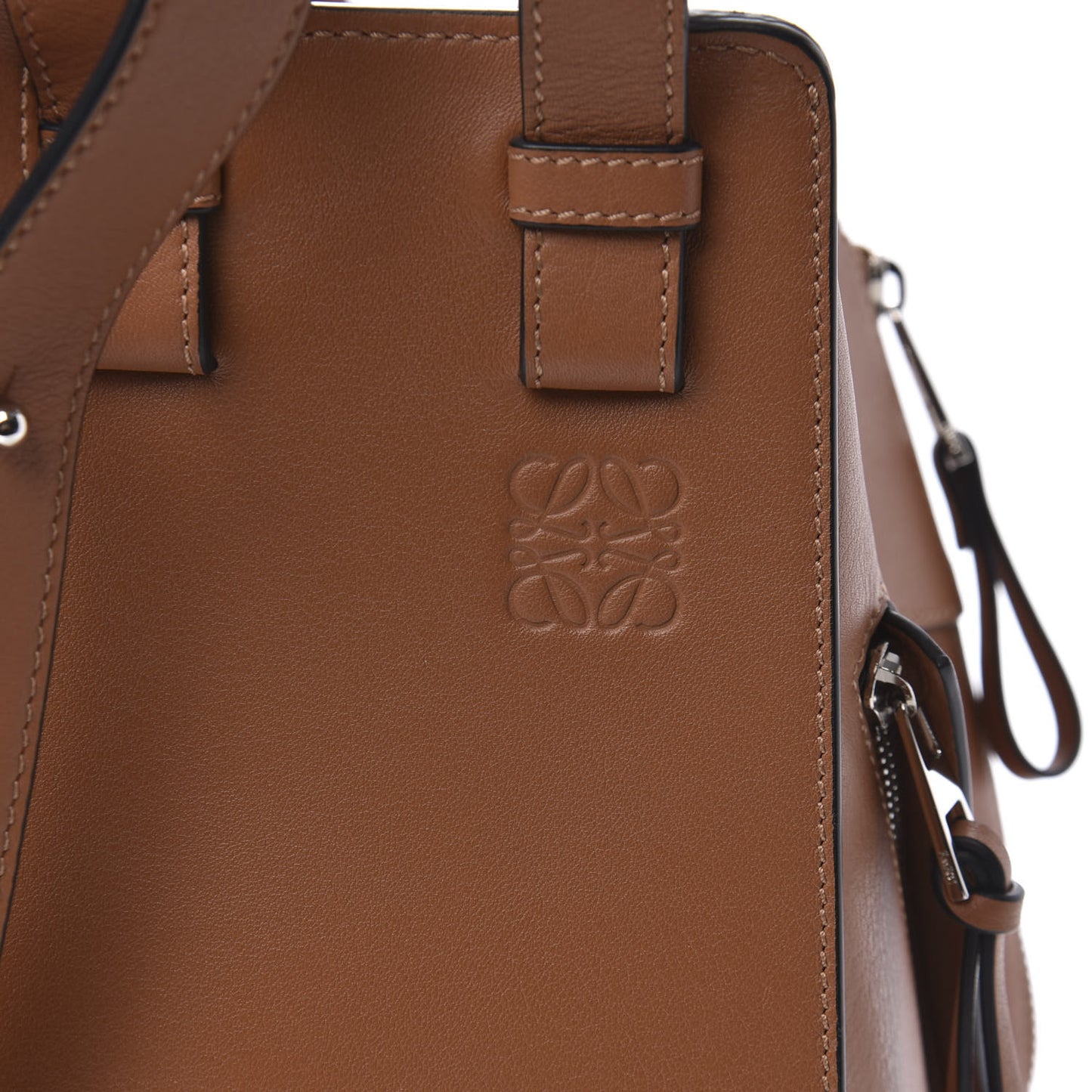 Calfskin Small Hammock Shoulder Bag Tan