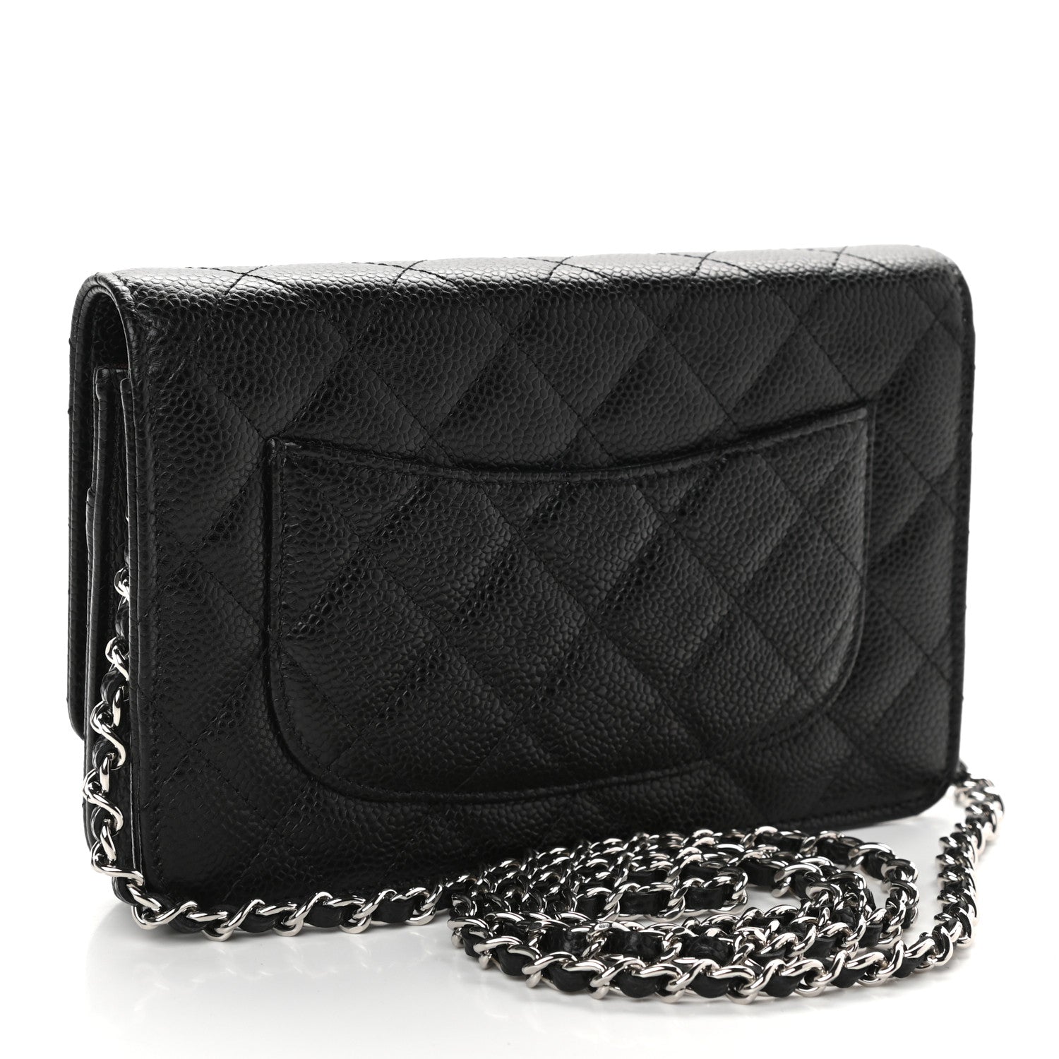 Chanel Caviar Quilted Wallet On Chain WOC Black 3 of 10