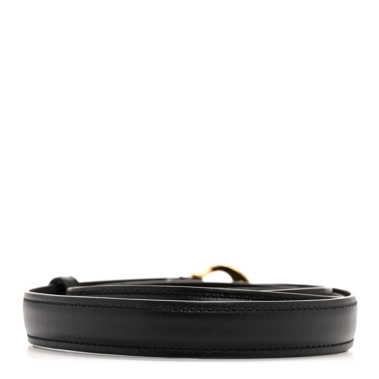 Gucci Ciny Lux Calfskin Blondie 20mm Belt 95 38 Black 1789565