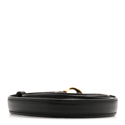 Gucci Ciny Lux Calfskin Blondie 20mm Belt 95 38 Black 2 of 8